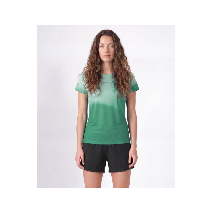 Tuga Wear Aura Women Aqua Emerald - camisetas tecnicas manga corta - Nonstop minimalistrunners