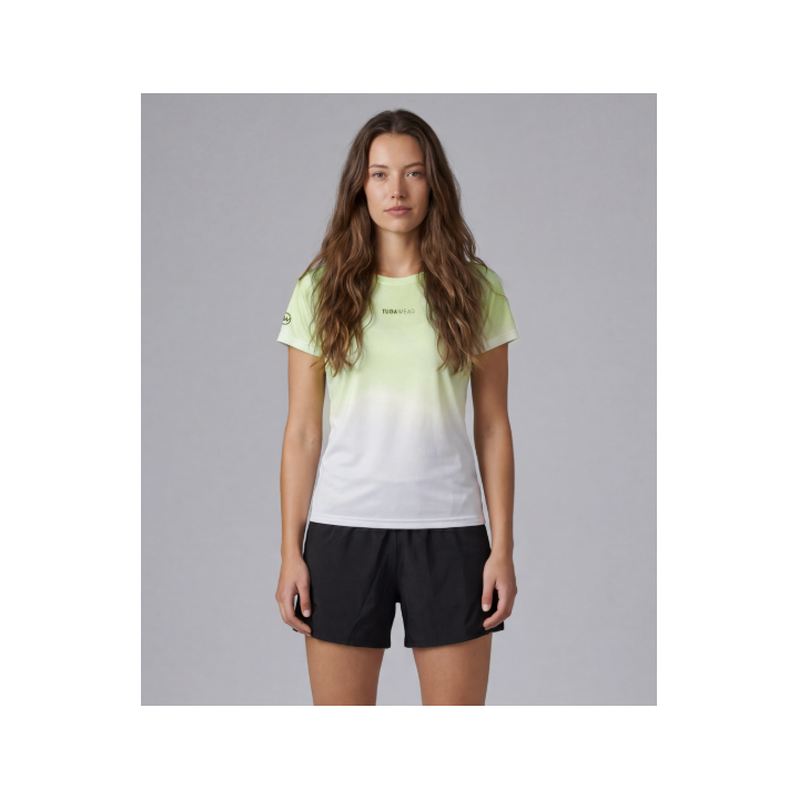 Tuga Wear Aura Women Ice Green White - camisetas tecnicas manga corta - Nonstop minimalistrunners