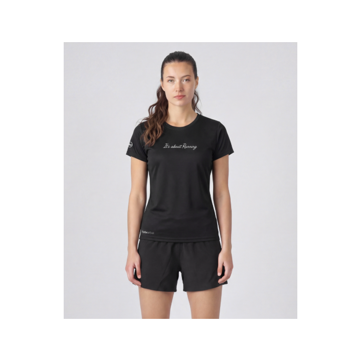 Tuga Wear Basix Women Black - camisetas tecnicas manga corta - Nonstop minimalistrunners
