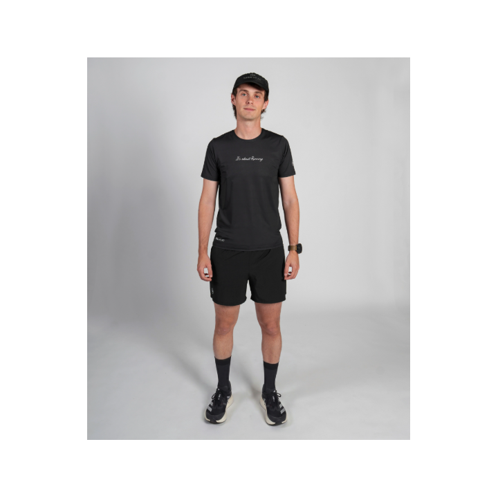 Tuga Wear Basix Men Black - magliette tecniche a maniche corte - Nonstop minimalistrunners