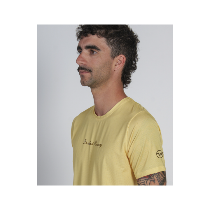 Tuga Wear Basix Men Yellow - camisetas tecnicas manga corta - Nonstop minimalistrunners