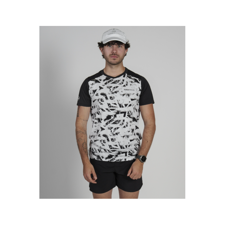 Tuga Wear Trace Men White - camisetas tecnicas manga corta - Nonstop minimalistrunners