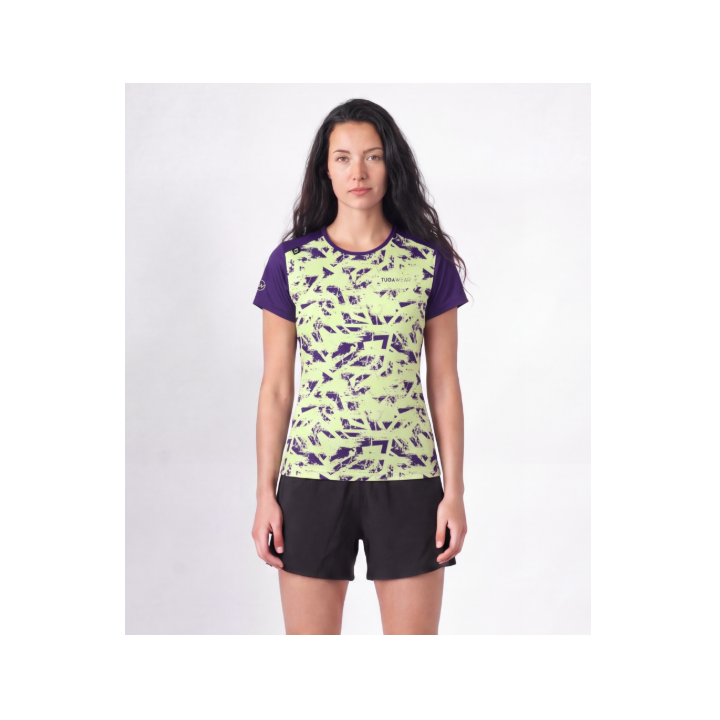 Tuga Wear Trace Women Acid Lime - camisetas tecnicas manga corta - Nonstop minimalistrunners