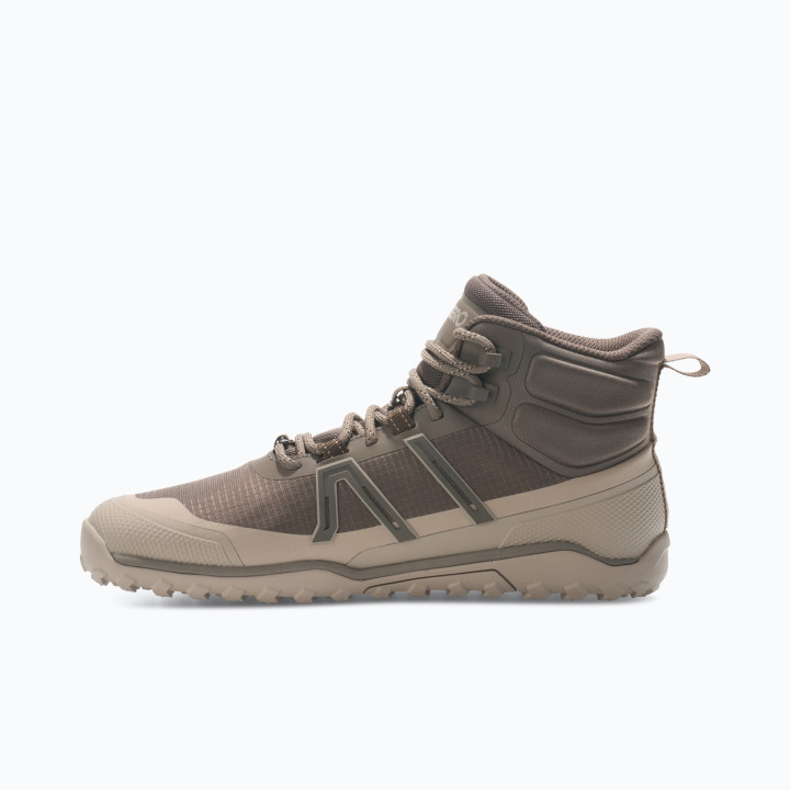 Xero Shoes Scrambler Trail Mid WP Woman Morel Pure Cashmere - minimalist shoe - nonstop minimalistrunners