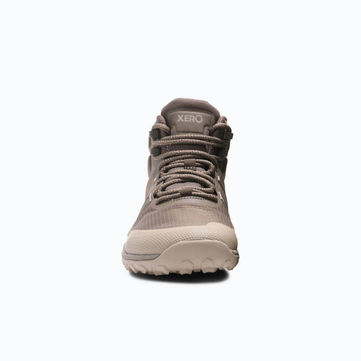 Xero Shoes Scrambler Trail Mid WP Woman Morel Pure Cashmere - minimalist shoe - nonstop minimalistrunners