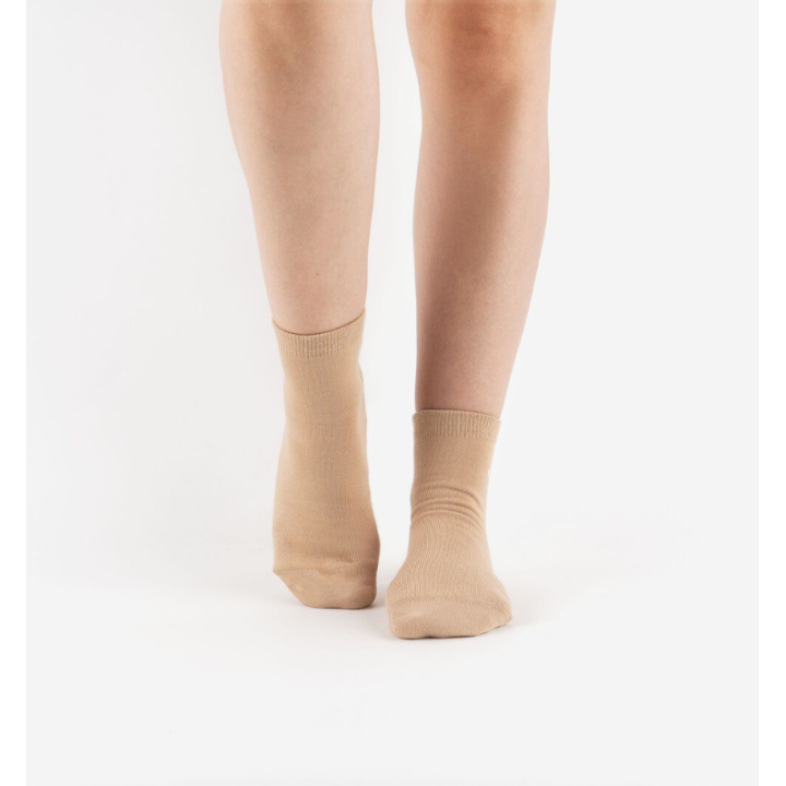 Victoria Barefoot Cotton Women Taupe - Calcetín - Nonstop minimalistrunners
