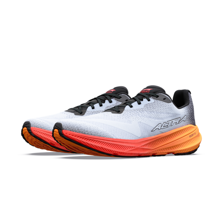 Altra Experience Flow 3 White Black Orange Pop - zapatillas drop 4 - minimalistrunners