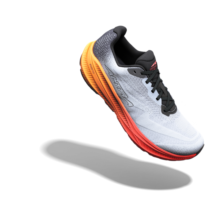 Altra Experience Flow 3 White Black Orange Pop - zapatillas drop 4 - minimalistrunners