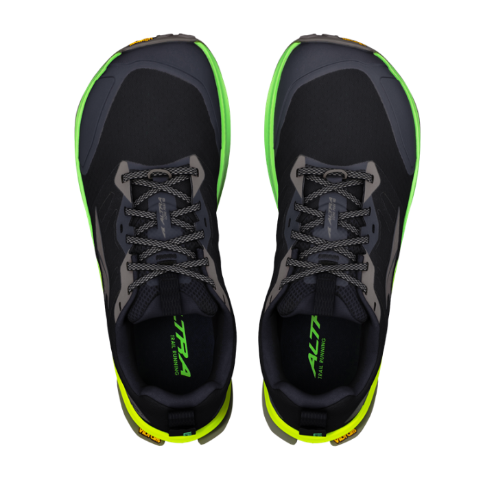 Altra Lone Peak 9+ Dark Black Gull Grey - natural running shoes- Nonstop minimalistrunners