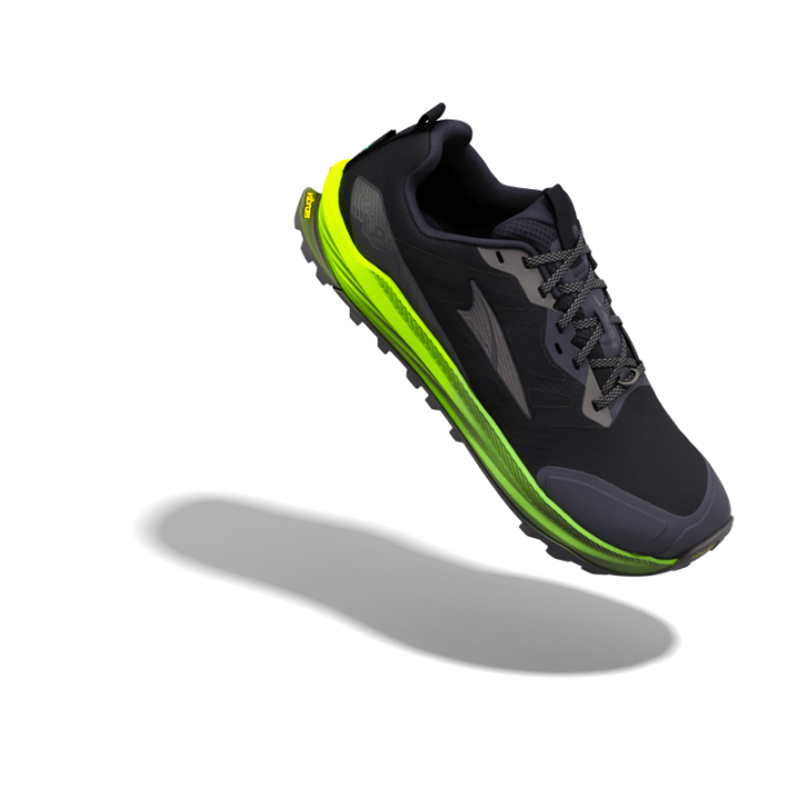 Altra Lone Peak 9+ Dark Black Gull Grey - natural running shoes- Nonstop minimalistrunners