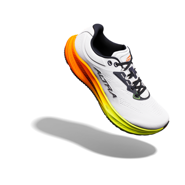 Altra Torin 9 White Black Safety Yellow - zapatilla asfalto - Nonstop  minimalistrunners