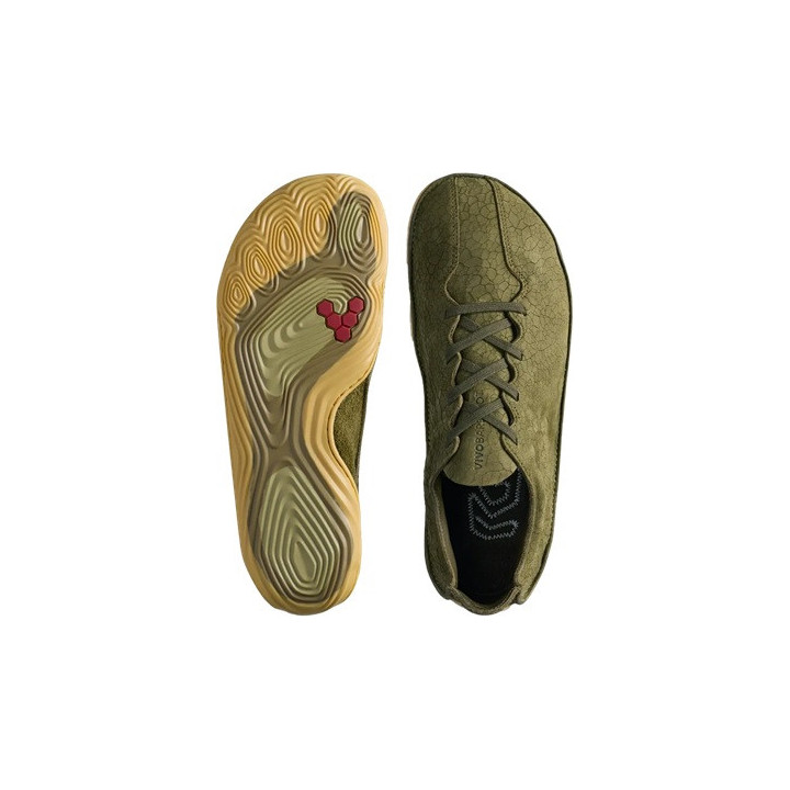 Vivobarefoot Sensus Dark Olive Cracked Leather - scarpe minimaliste - Nonstop minimalistrunners