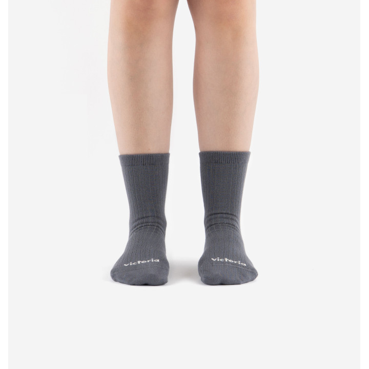 Victoria Barefoot Bamboo Grey - Calzino  - Nonstop minimalistrunners