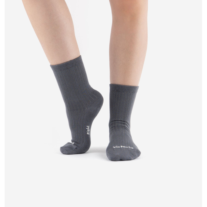 Victoria Barefoot Bamboo Grey - Calzino  - Nonstop minimalistrunners