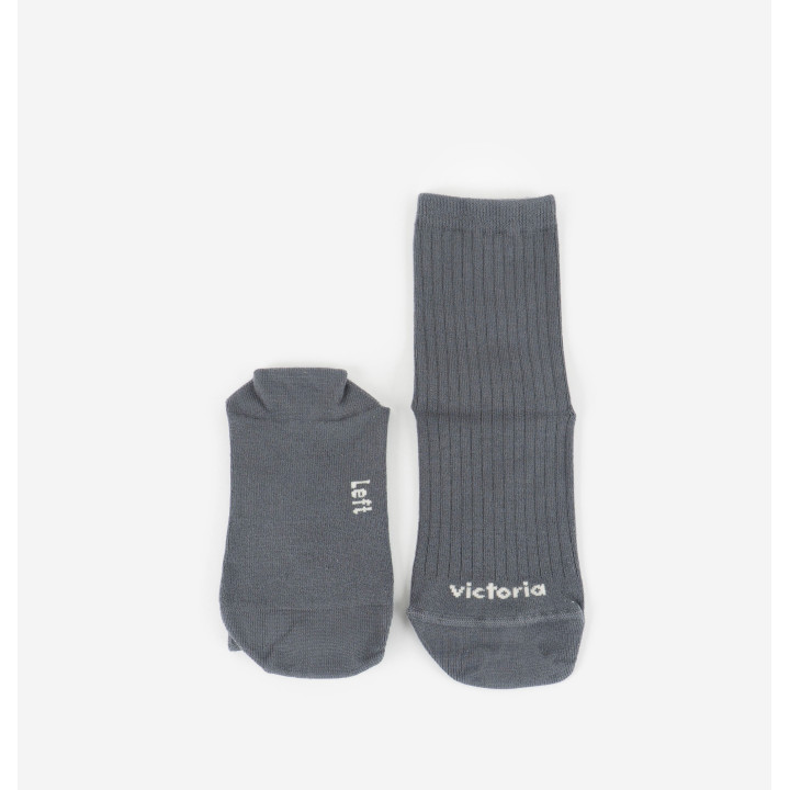 Victoria Barefoot Bamboo Grey - Calzino  - Nonstop minimalistrunners