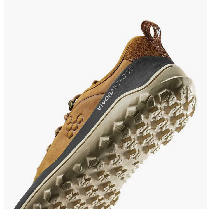 Vivobarefoot Tracker Leather Low Women Acorn - Zapatilla minimalistas - Nonstop minimalistrunners
