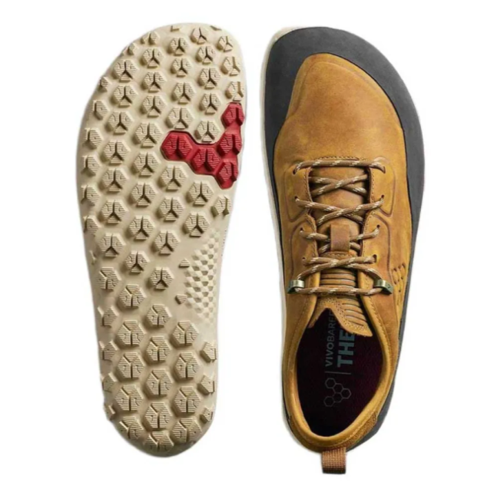 Vivobarefoot Tracker Leather Low Women Acorn - Zapatilla minimalistas - Nonstop minimalistrunners
