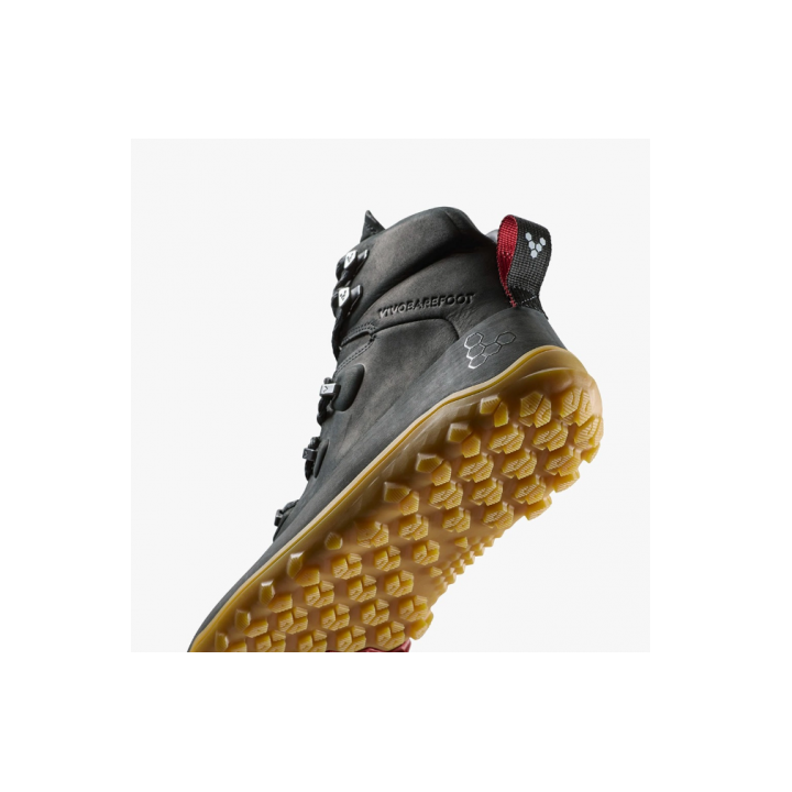 Vivobarefoot Tracker Leather At Womens Obsidian - chaussure minimaliste - nonstop minimalistrunners