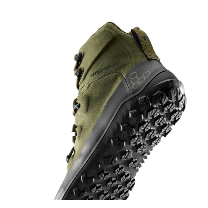 Vivobarefoot Tracker Textile At Womens Dark Olive - chaussure minimaliste - nonstop minimalistrunners