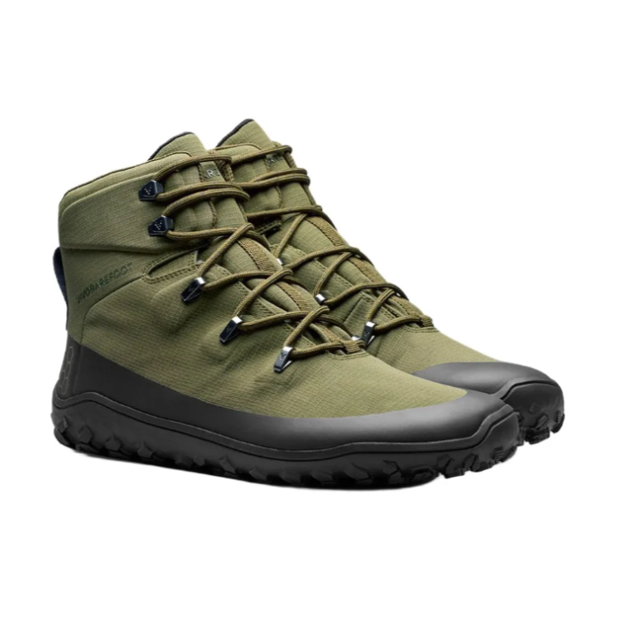 Vivobarefoot Tracker Textile At Womens Dark Olive - chaussure minimaliste - nonstop minimalistrunners