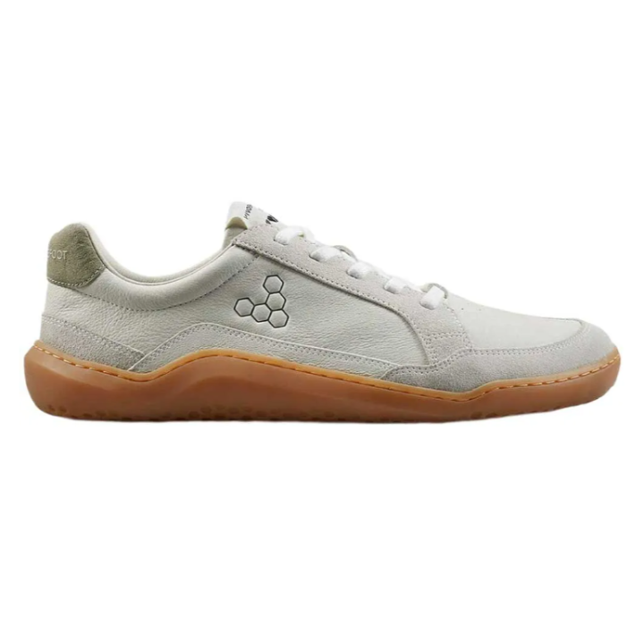 Vivobarefoot Gobi II Sneaker Premium Leather Womens Limestone Dusty Green