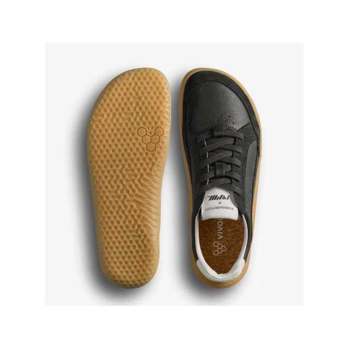 Vivobarefoot Gobi II Sneaker Premium Leather Womens Obsidian - zapatillas minimalistas - Nonstop minimalistrunners