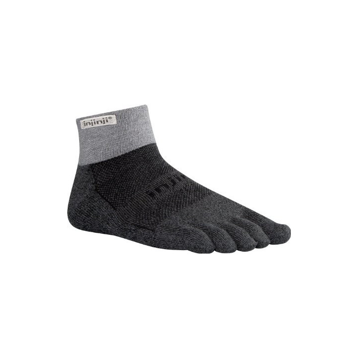 Injinji trail 2.0 performance midweight mini-crew granite - calcetines