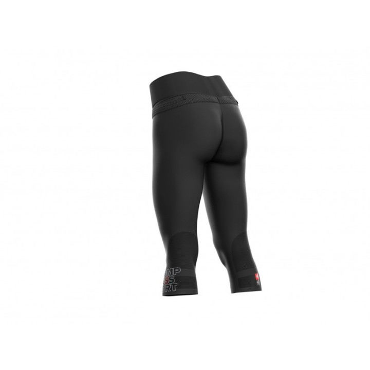 COMPRESSPORT PIRATE 3/4 UNDER CONTROL WOMAN BLACK