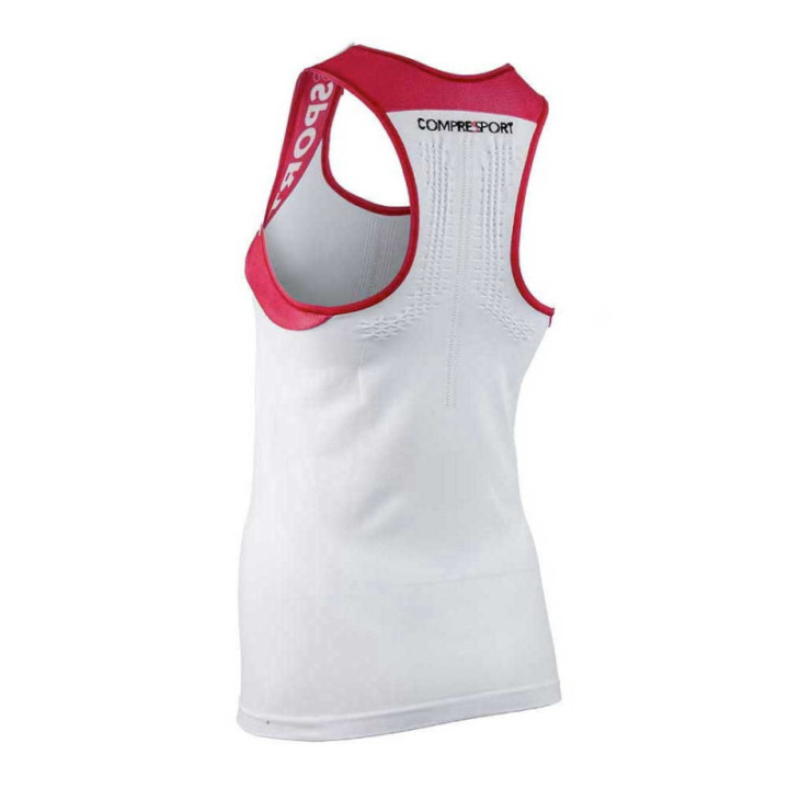 COMPRESSPORT SHIRT V2 TANK WOMAN WHITE