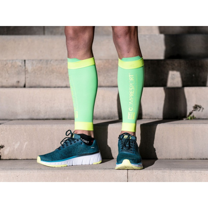 COMPRESSPORT R2 V2 FLUO GREEN