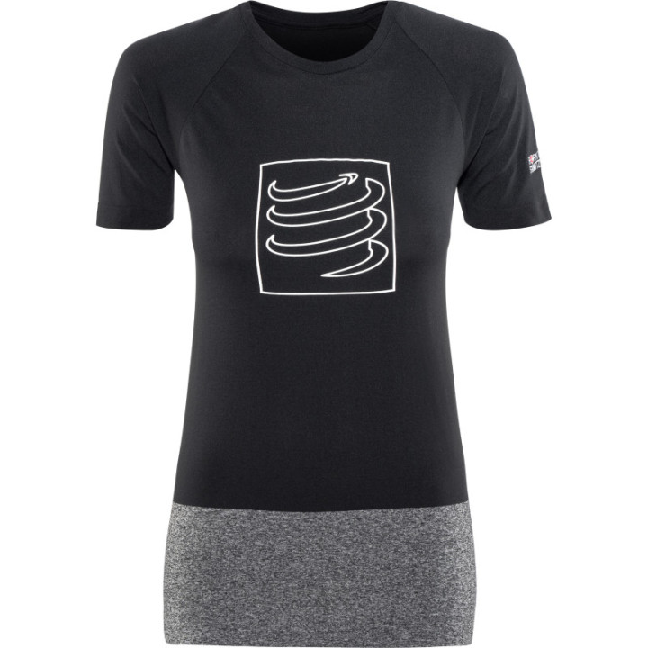 COMPRESSPORT TRAINING T-SHIRT W BLACK
